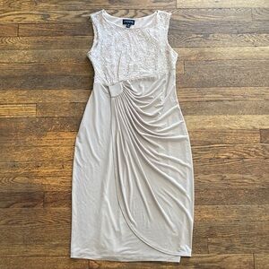 Enfocus Studio Cream Lace Midi Dress